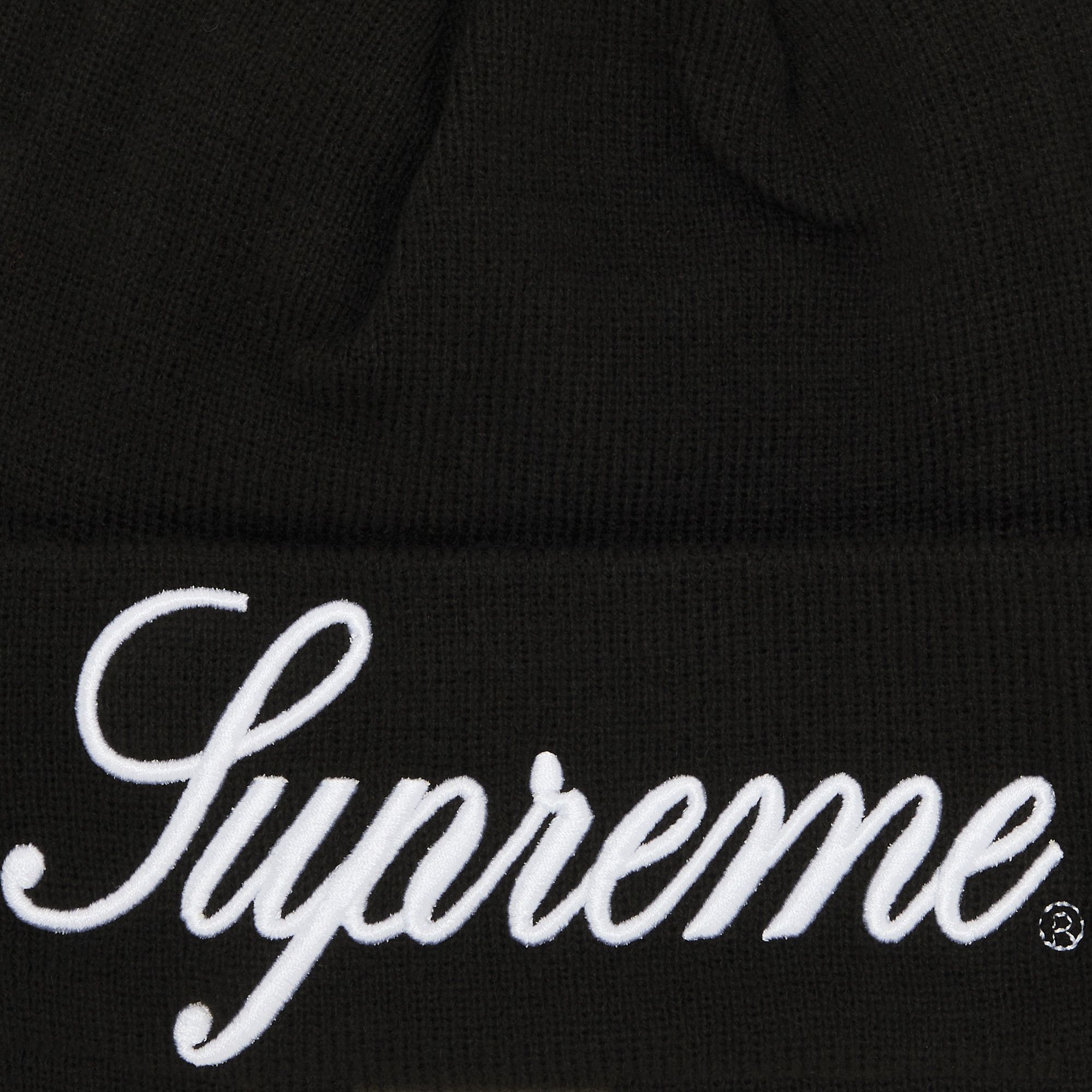Supreme New Era Script Beanie 'Black'