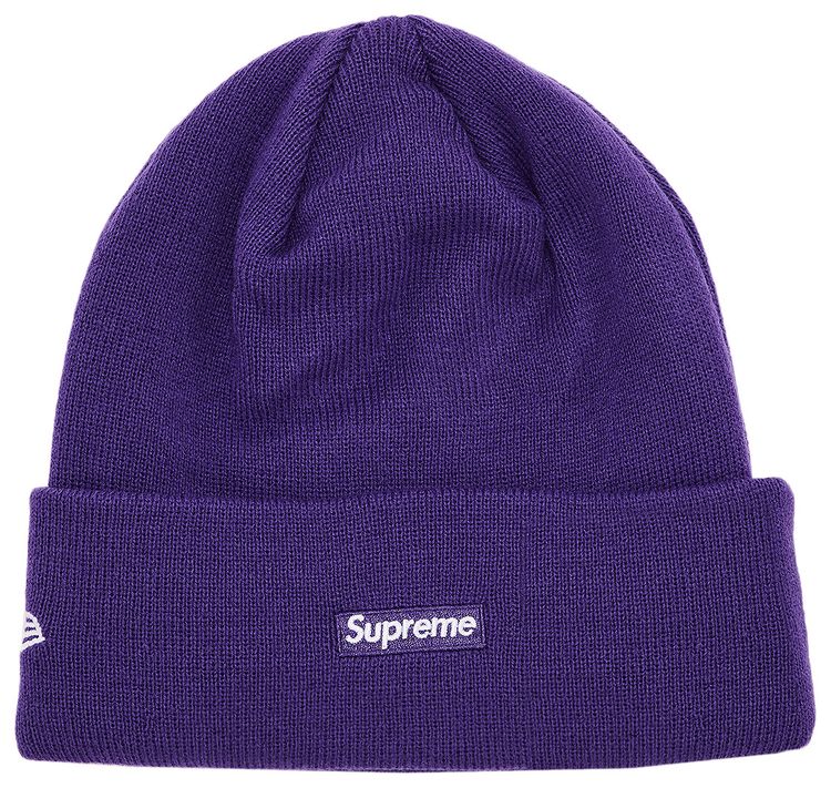 Supreme New Era Script Beanie Purple