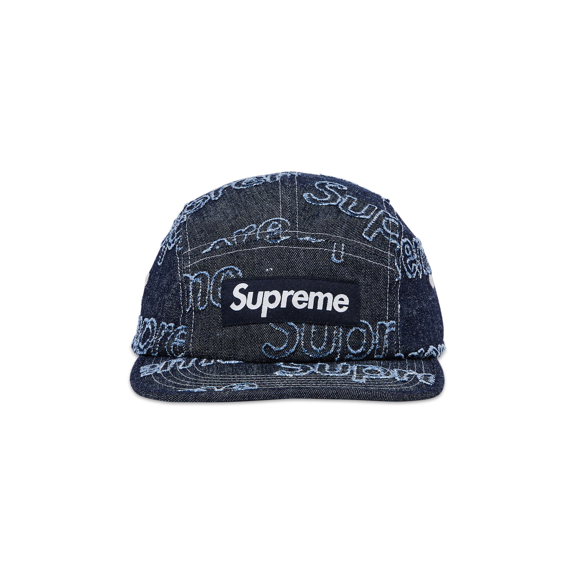 Supreme Lasered Denim Camp Cap ネイビー デニム Supreme Lasered Denim Camp Cap ネイビー