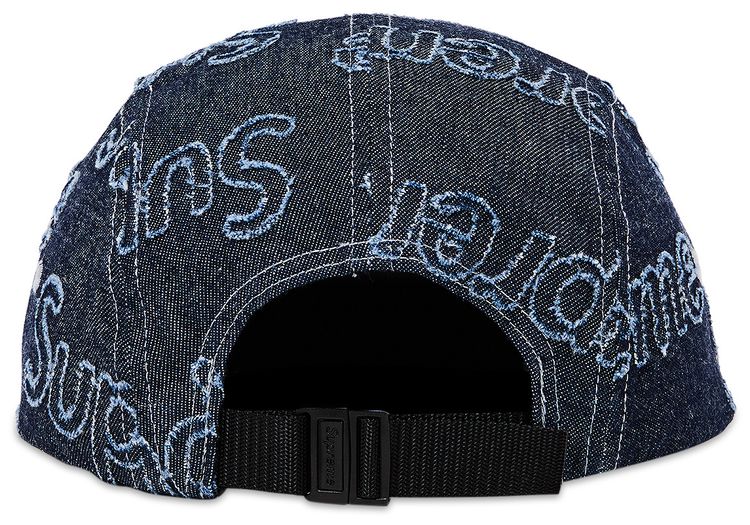 Supreme Lasered Denim Cap Navy