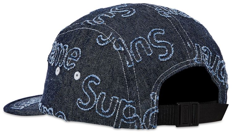 Supreme Lasered Denim Cap Navy