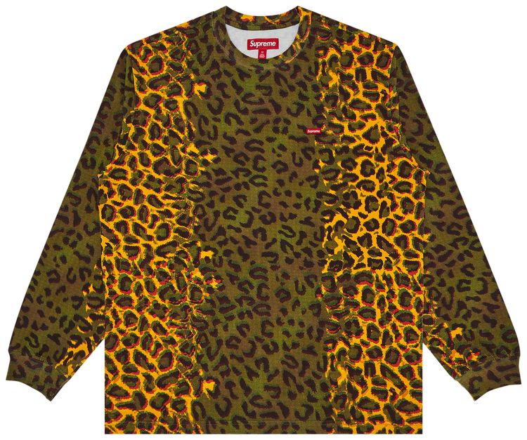 Supreme Small Box Long Sleeve Tee Cheetah