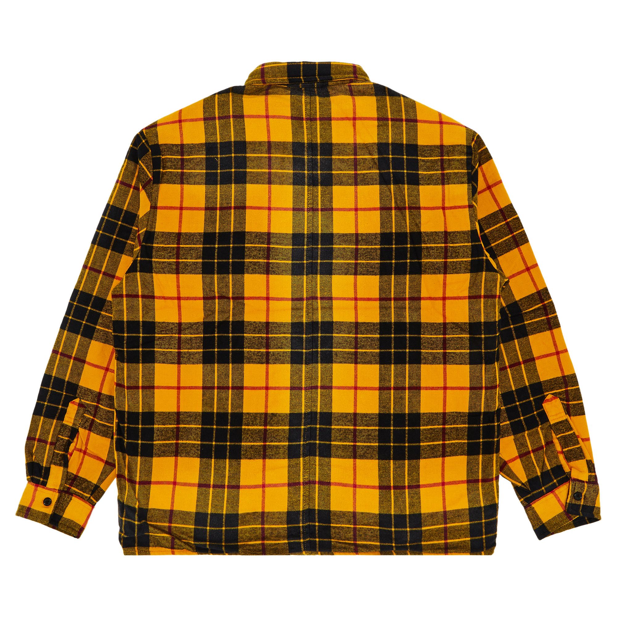 【在庫一掃】 Plaid Quilted Supreme Buy Shirt GOAT | YELLOW FW24S10 - 'Yellow' トップス