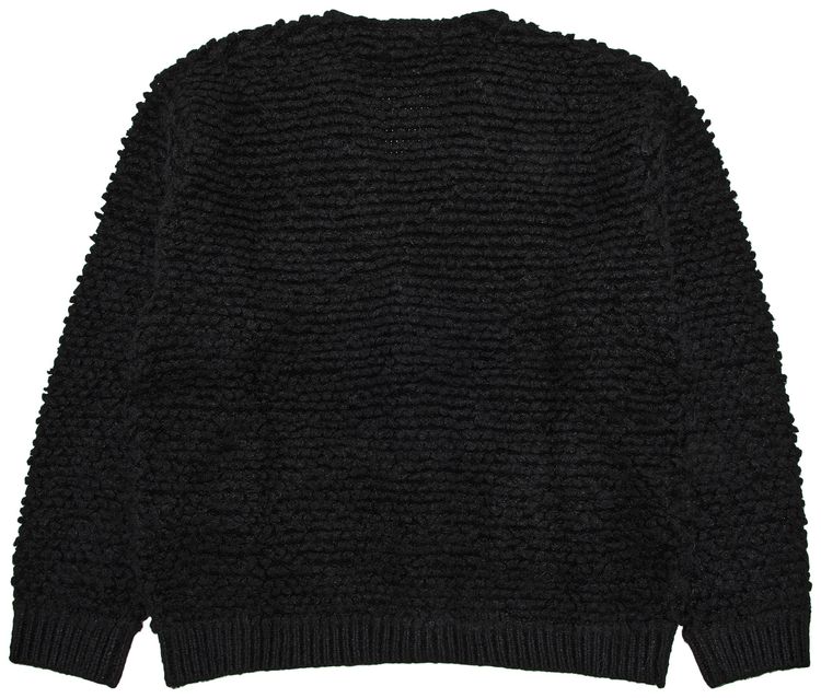 Supreme Textured Knotted Cardigan Black