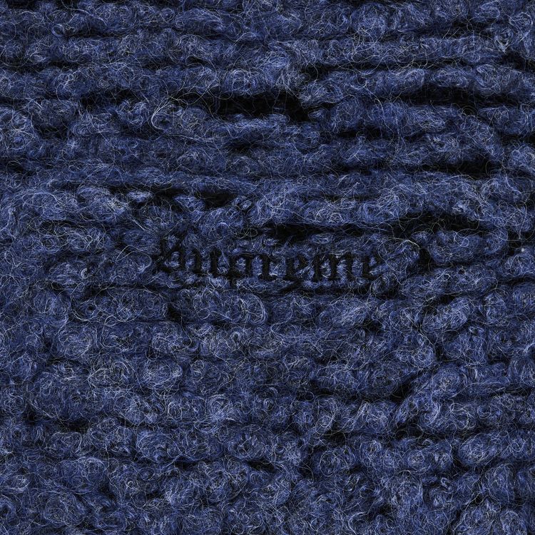 Supreme Textured Knotted Cardigan Blue