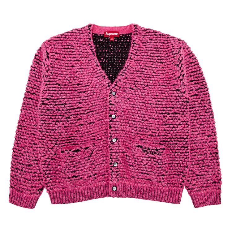 Buy Supreme Textured Knotted Cardigan 'Pink' FW24SK37 PINK GOAT CA
