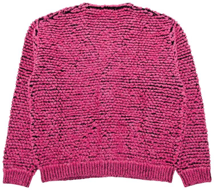 Supreme Textured Knotted Cardigan Pink