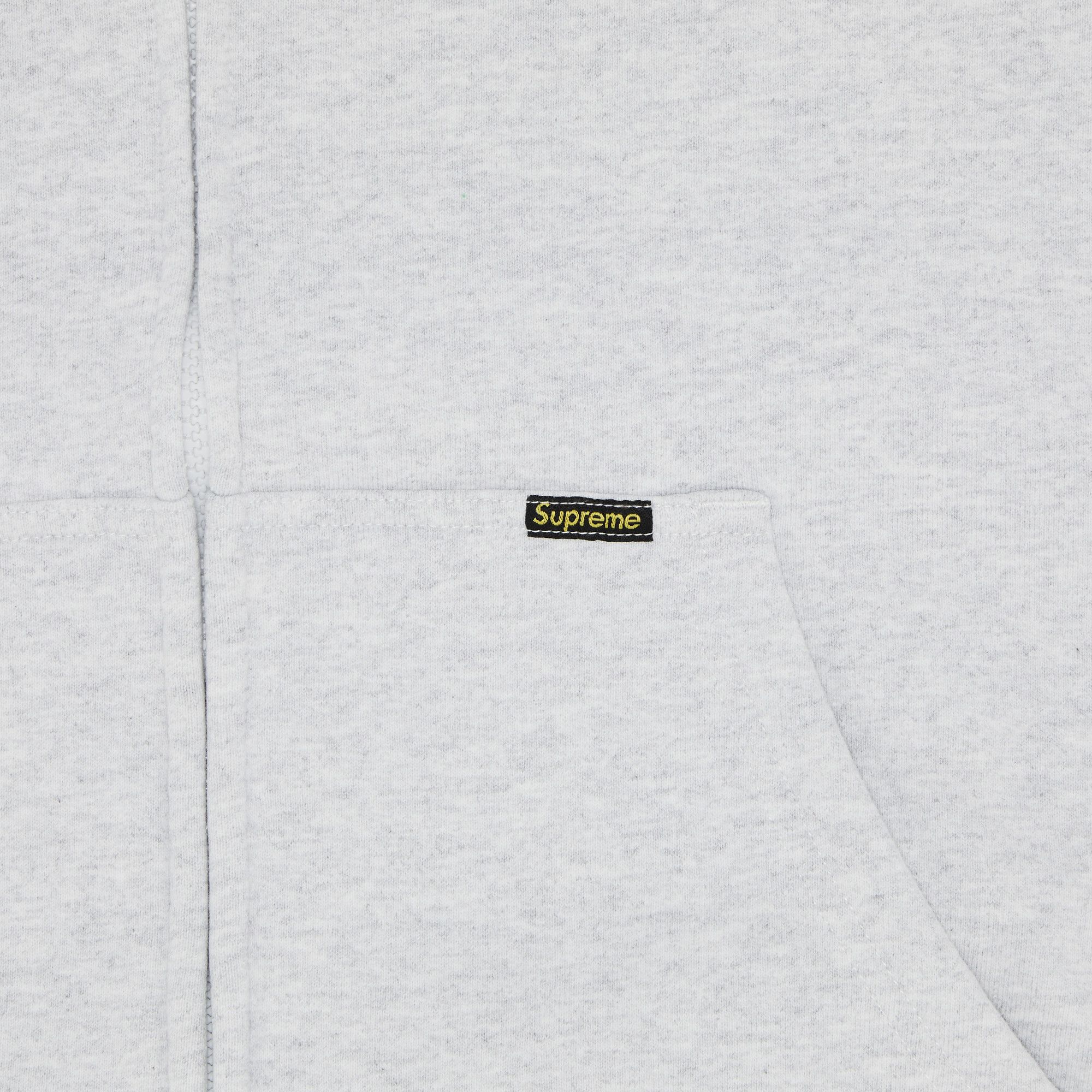 Buy Supreme Work Zip Up Hooded Sweatshirt 'Ash Grey