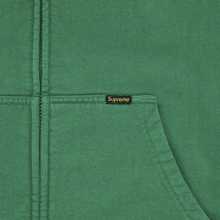Supreme Work Zip Up Hooded Sweatshirt Green