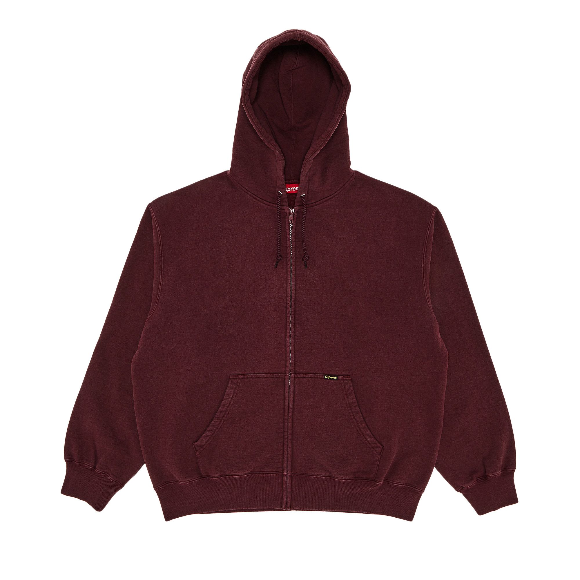 Size xl Supreme Work Zip Up Hooded Sweatshirt Maroon