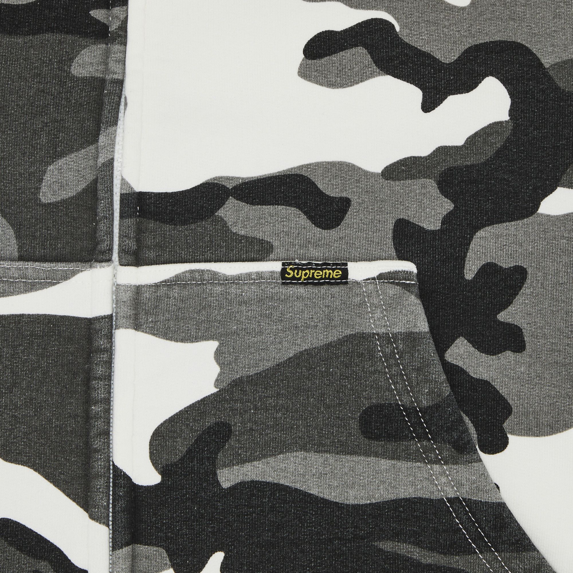 Size xl Supreme Work Zip Up Hooded Sweatshirt 'Snow Camo'