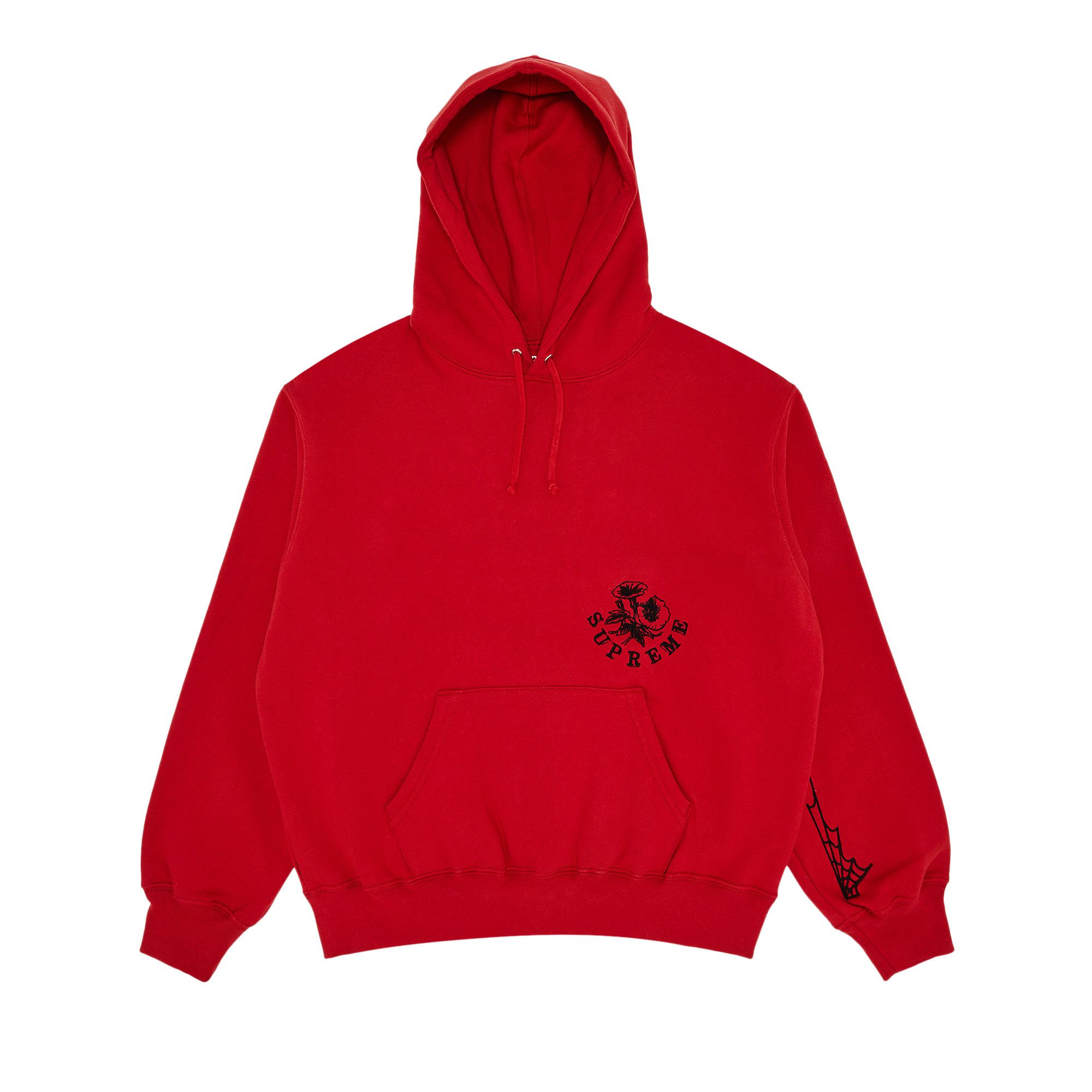 Size xl Supreme Wild Embroidered Hooded Sweatshirt 'Burnt Red'