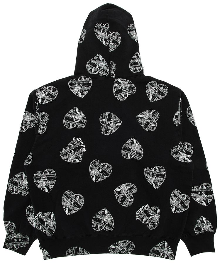 Supreme Love Cash Hooded Sweatshirt Black