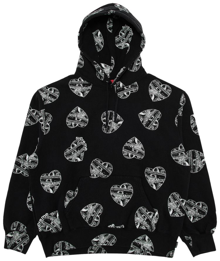 Supreme Love Cash Hooded Sweatshirt Black