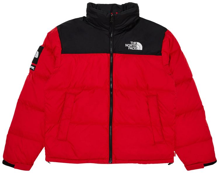 Supreme x The North Face Nuptse Jacket Red