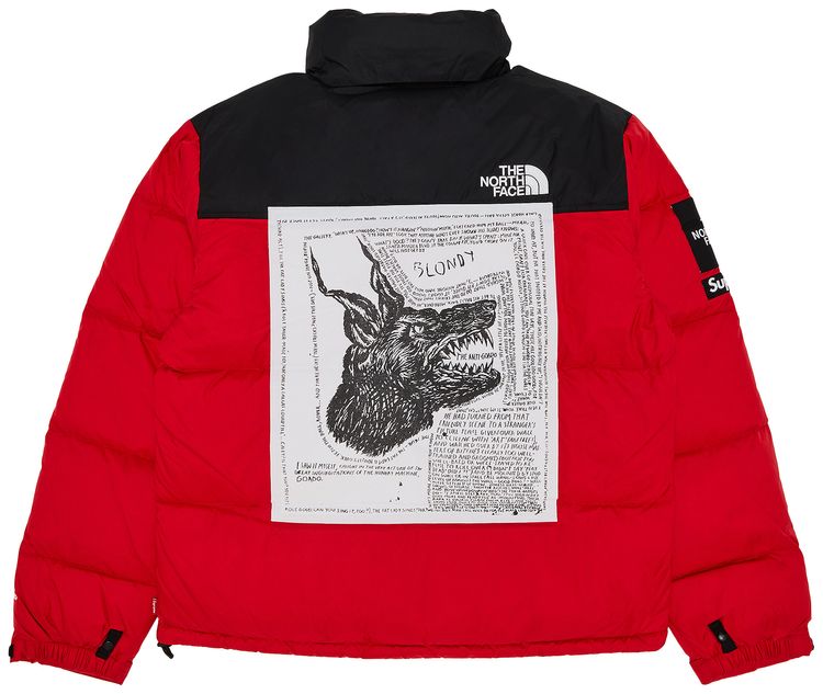 Supreme x The North Face Nuptse Jacket Red