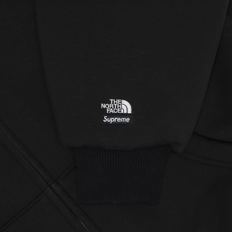 Supreme x The North Face Down Filled Zip Up Hooded Sweatshirt Black