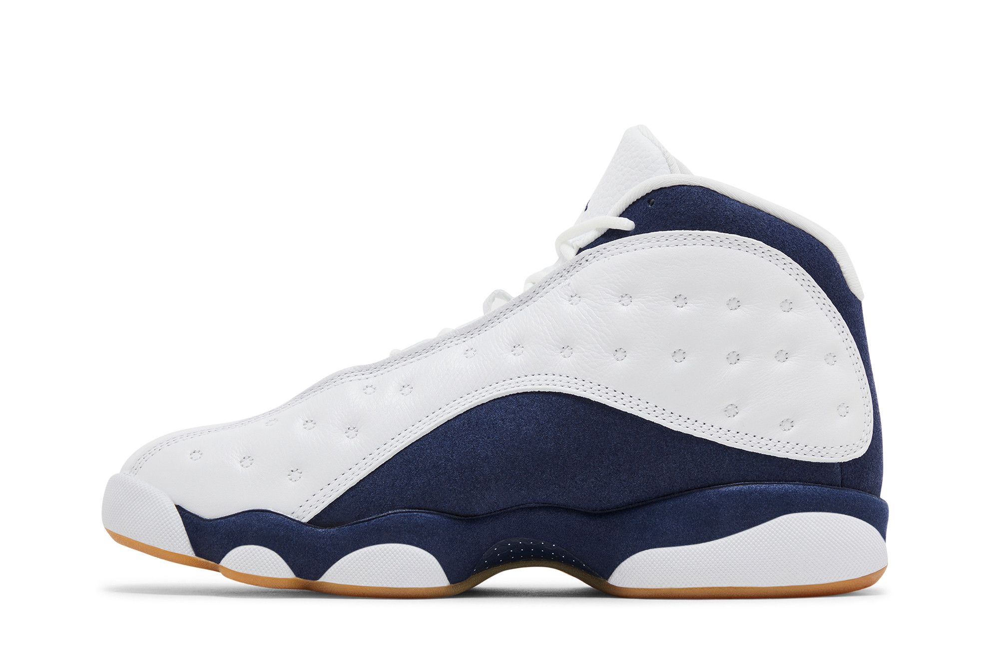 white navy blue 13s