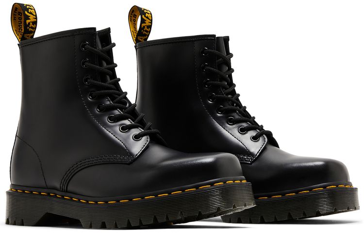 Dr Martens 1460 Bex Squared Toe Leather Lace Up Boot Black