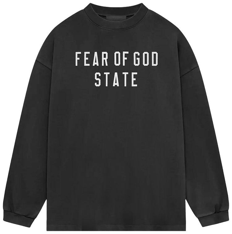 Fear of God Essentials Heavy Long Sleeve Tee Black