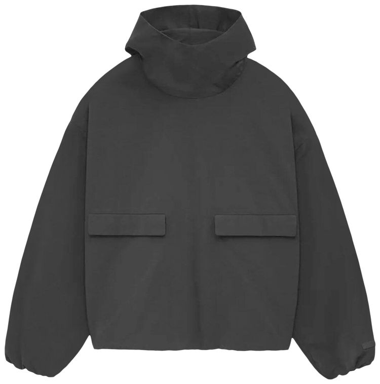 Fear of God Essentials Military Nylon Hooded Anorak Black