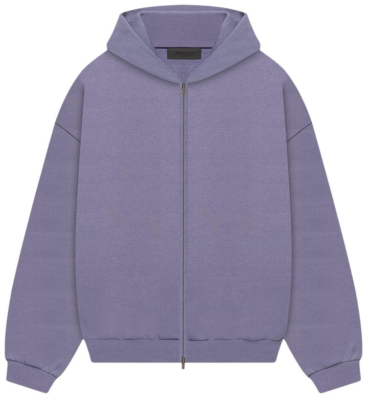 Fear of God Essentials Heavy Fleece Full Zip Hoodie Lavender