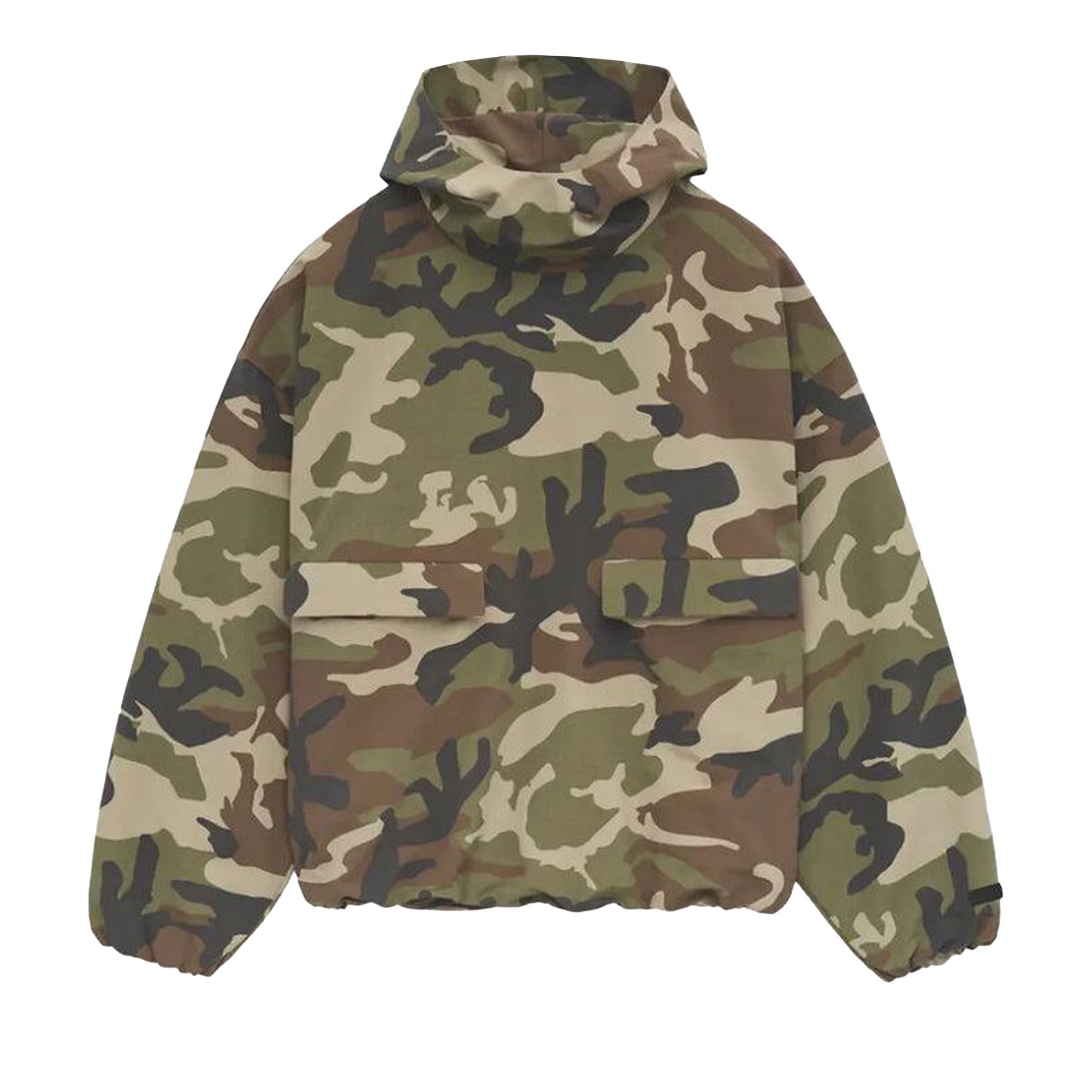 Buy Fear of God Essentials Military Nylon Hooded Anorak 'Woodland