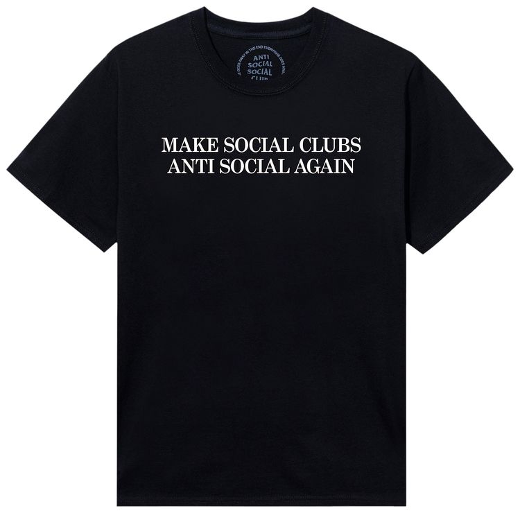 Anti Social Social Club Double Hate Tee Black