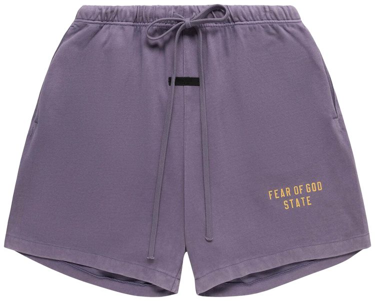 Fear of God Essentials Heavy Jersey Soccer Short Lavender