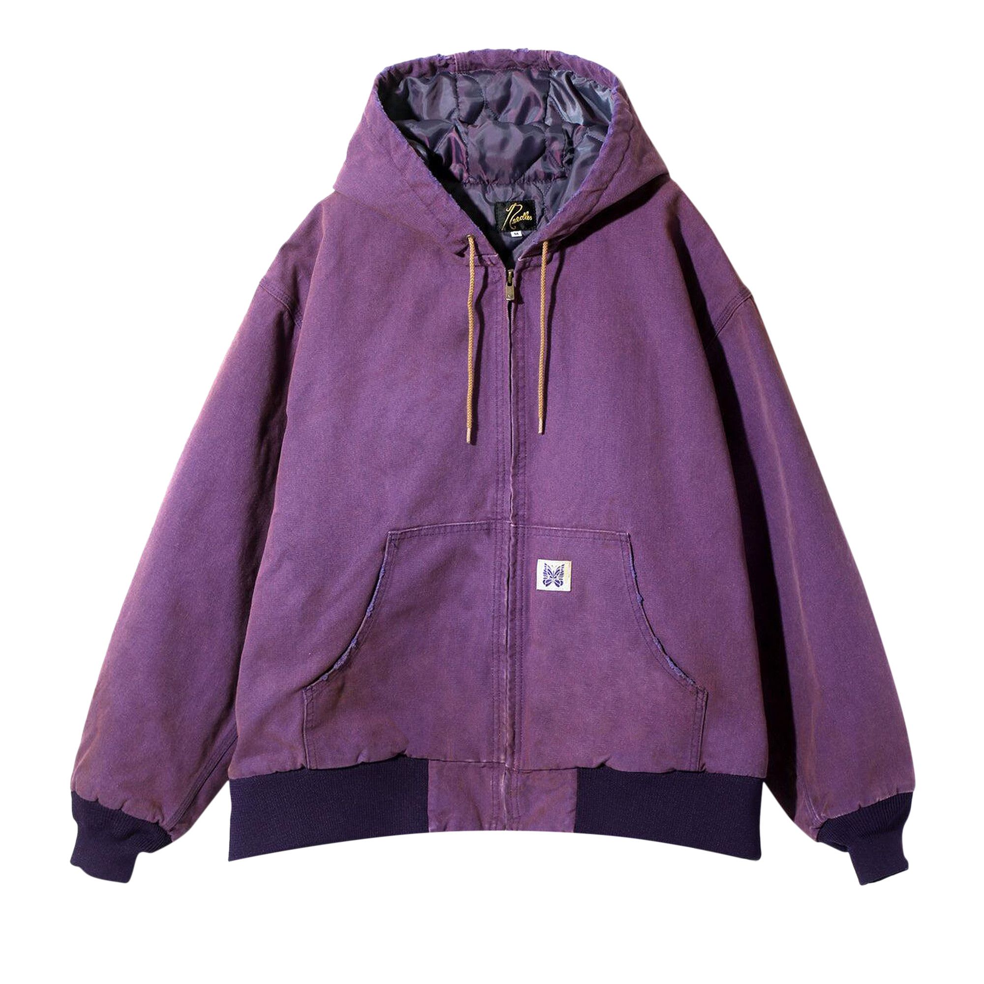 Buy Needles Zipped Work Hoodie 'Purple' - PU193 PURP | GOAT SA