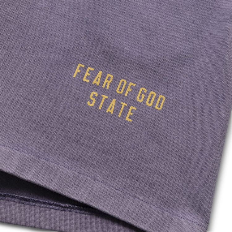 Fear of God Essentials Heavy Jersey Soccer Short Lavender