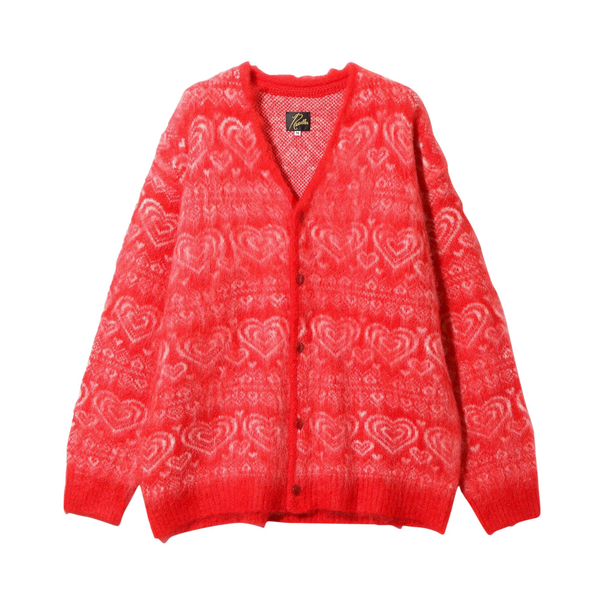 Achetez des Needles Mohair Cardigan Red PU313 RED GOAT FR