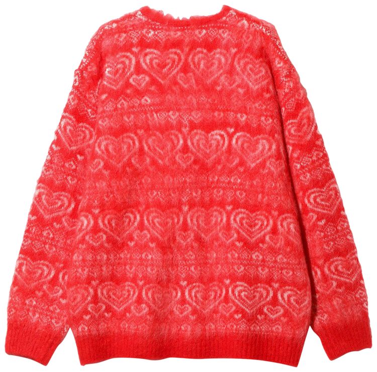 Needles Mohair Cardigan Red
