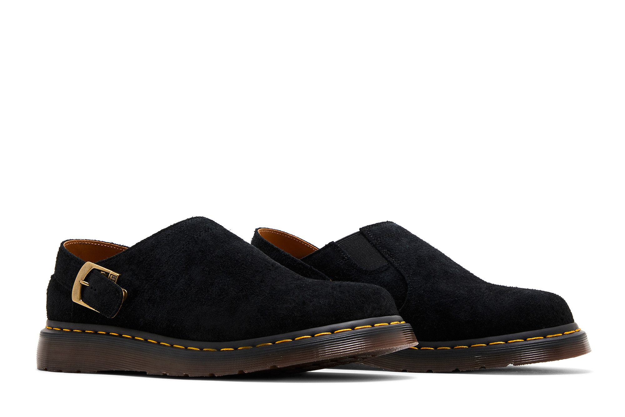 Buy Dr. Martens Isham Desert Oasis Suede Mule 'Black' - 31734001