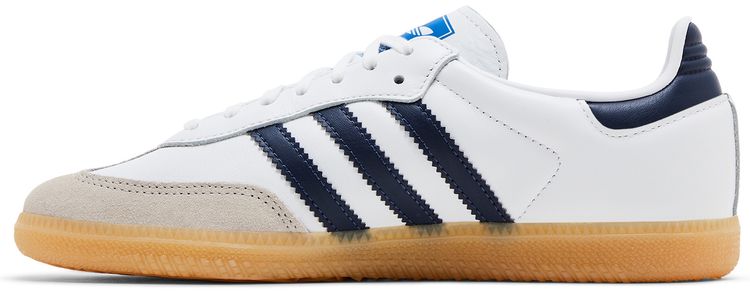 Adidas Samba OG J White Collegiate Navy Gum