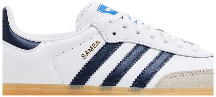 Adidas Samba OG J White Collegiate Navy Gum