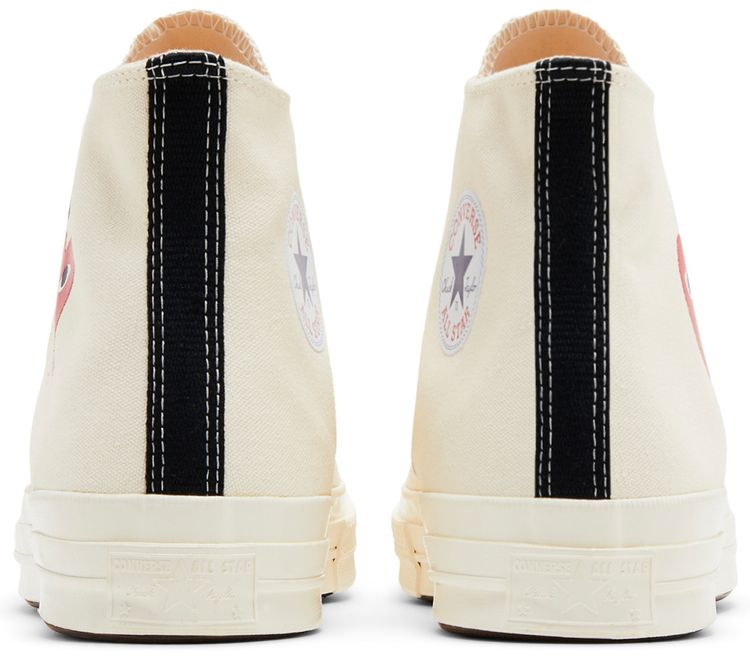 Comme des Garcons PLAY x Converse Chuck 70 High Single Heart   Milk