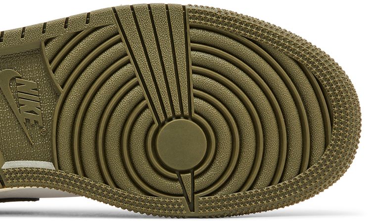 Air Jordan 1 Low GS Black Toe Medium Olive