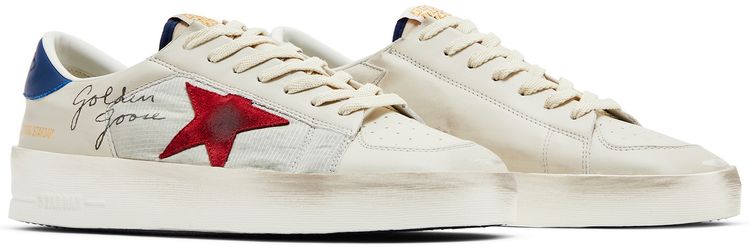 Golden Goose Stardan White Blue Red