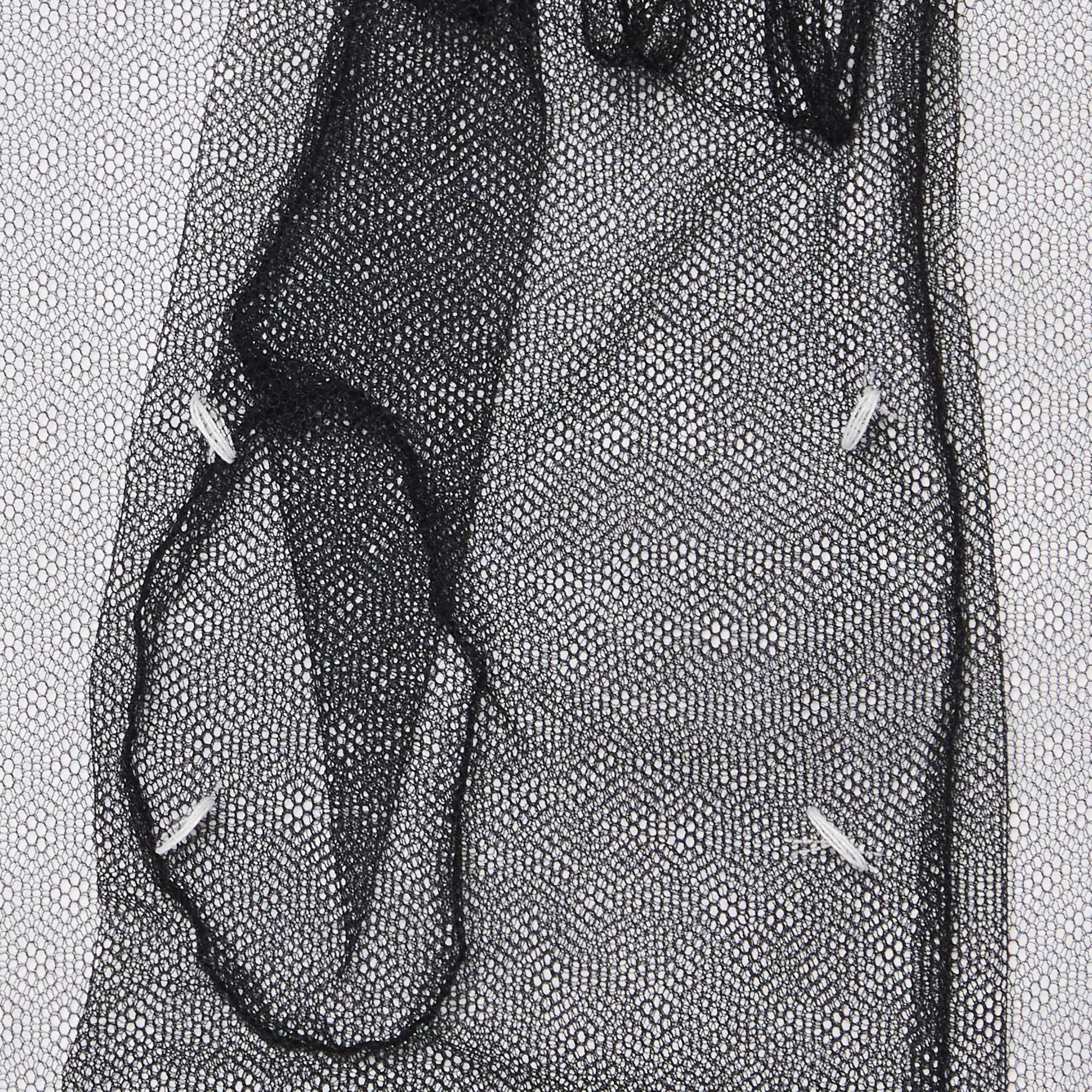 Buy Maison Margiela Tulle Gloves - 0063 200000607TG BLAC | GOAT
