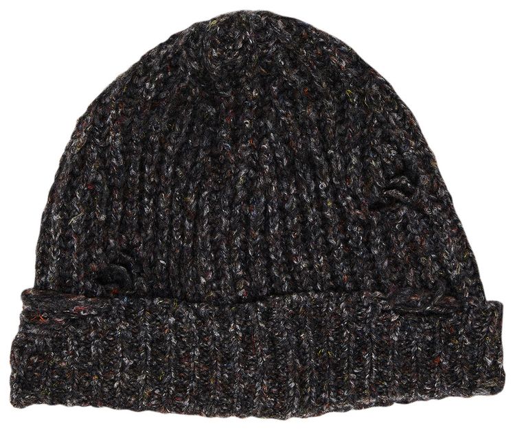 032C Destroyed Painters Cover Beanie Black