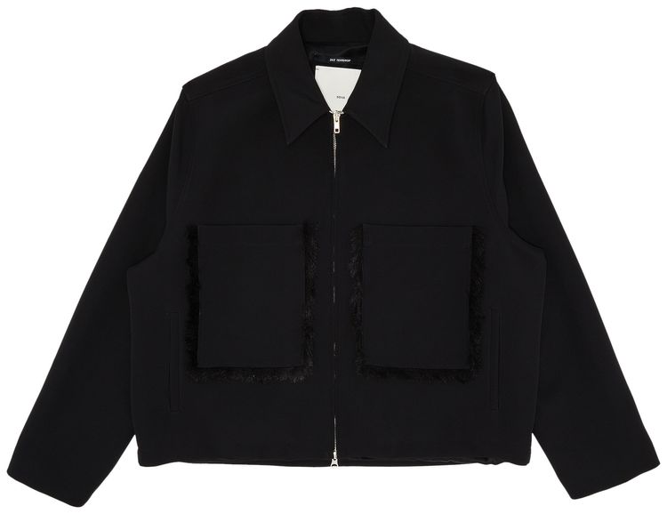 Song for the Mute Crop Patch Pocket Jacket Black