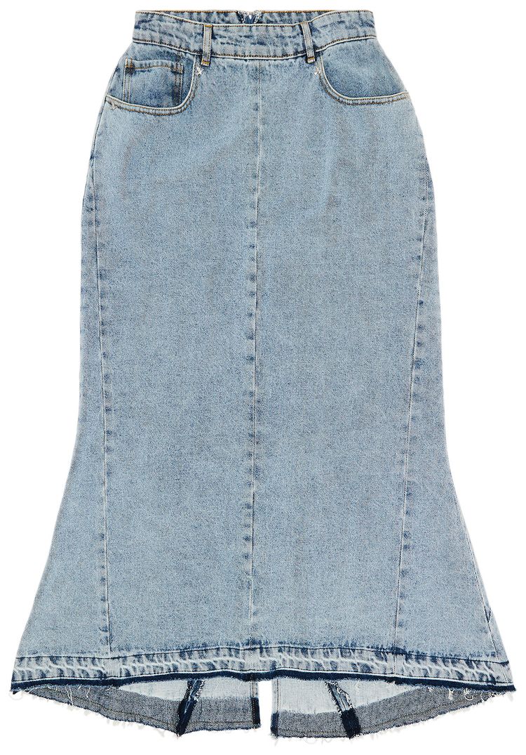 3PARADIS Long Skirt Washed Blue