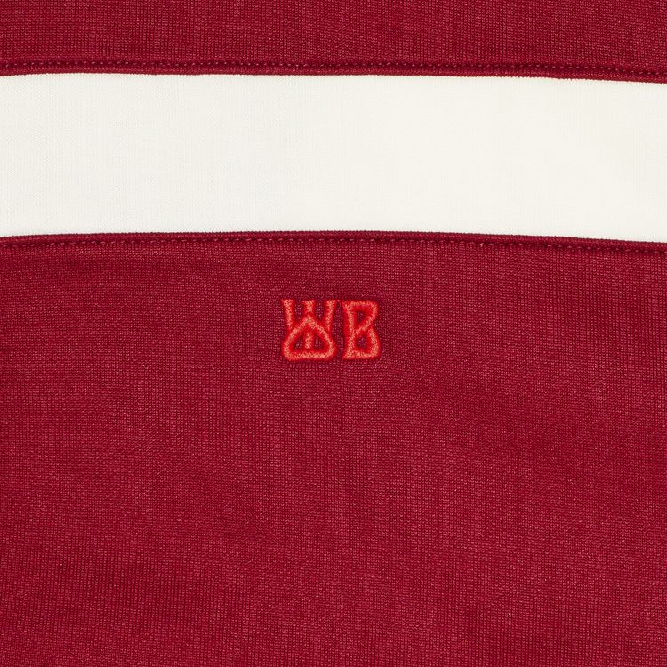 Wales Bonner Essence Track Top Burgundy Red
