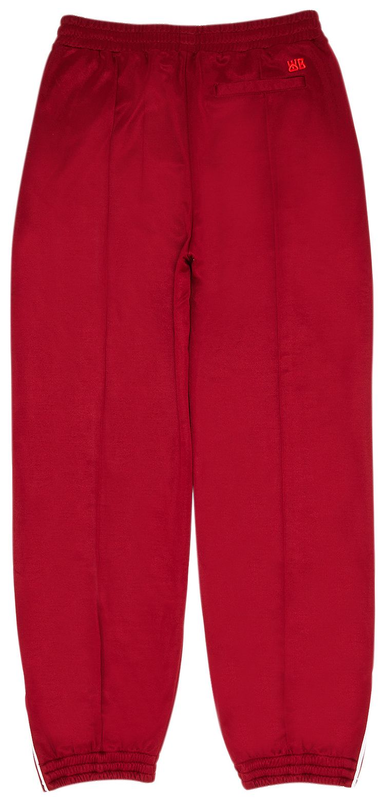 Wales Bonner Essence Track Pants Burgundy Red