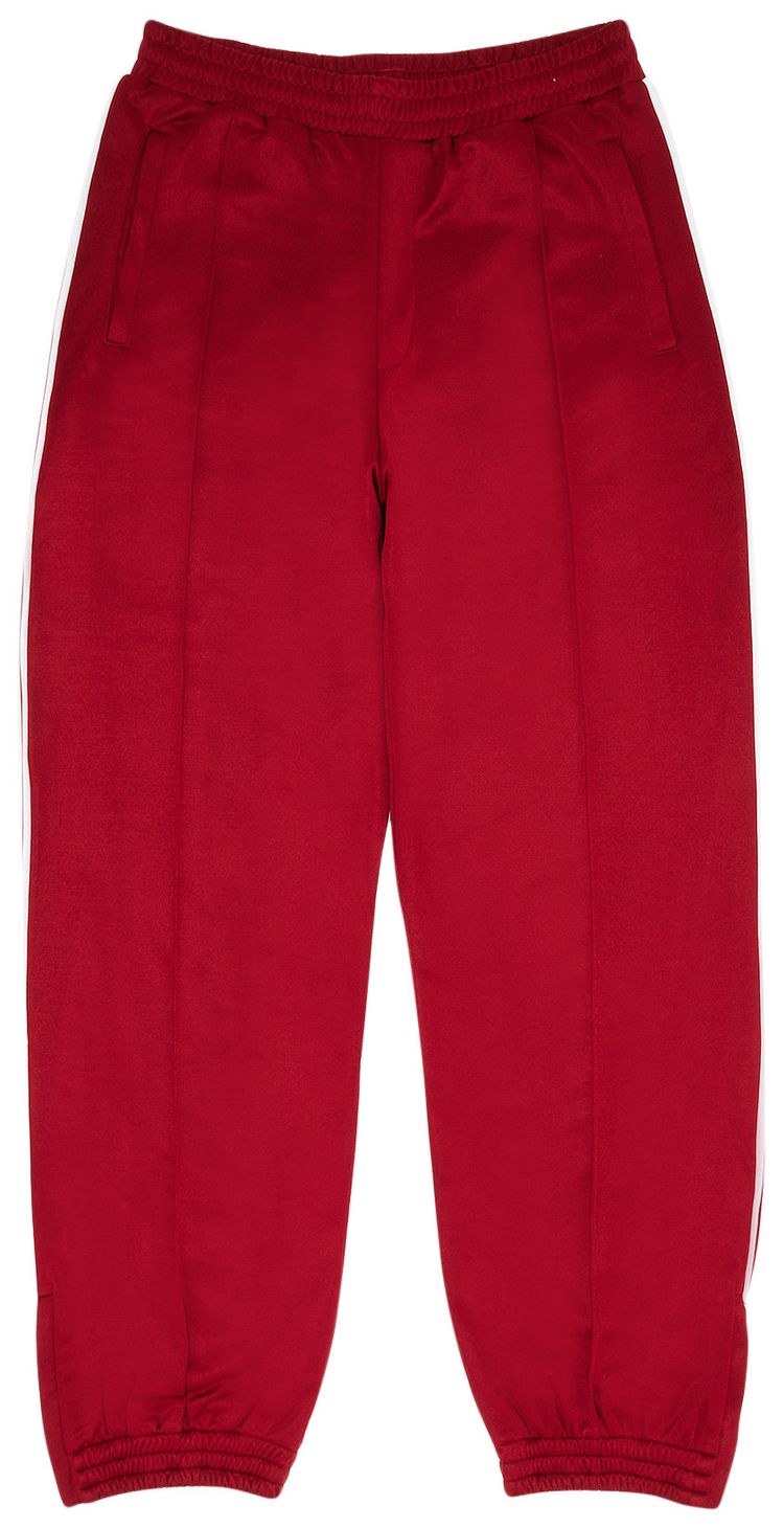 Wales Bonner Essence Track Pants Burgundy Red