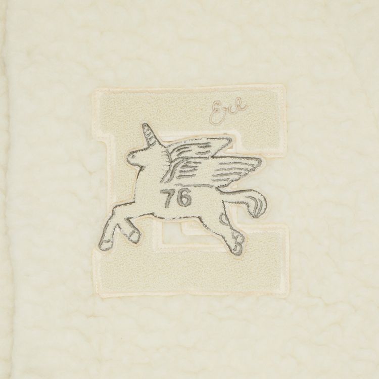 ERL Fleece Wool Bomber Jacket Oatmeal