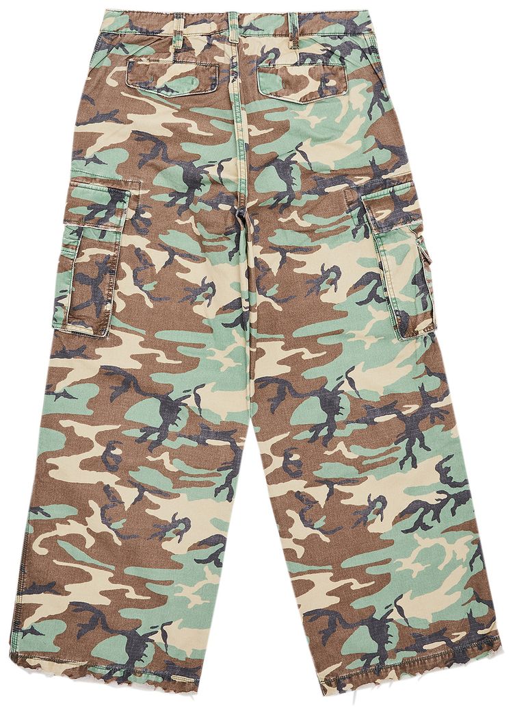 ERL Camo Cargo Pants Green Camo