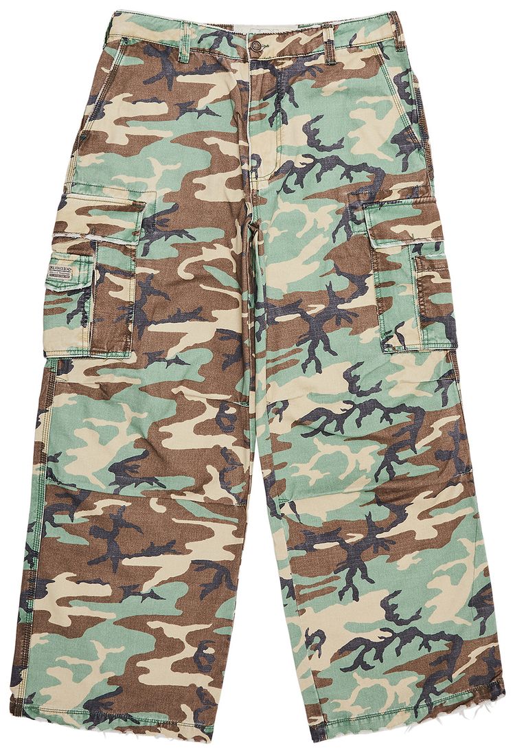 ERL Camo Cargo Pants Green Camo