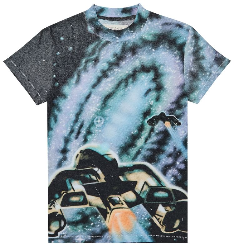 ERL Space Knit Tee Space Print